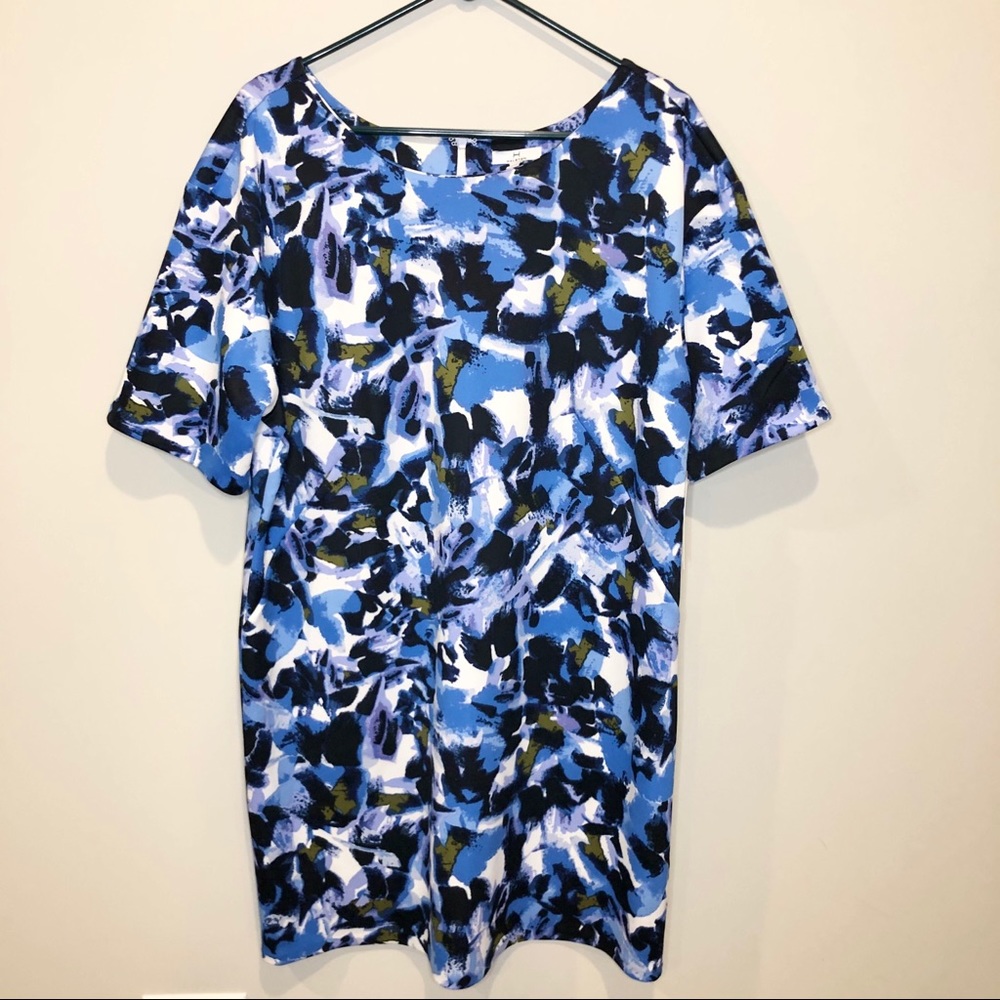 NWT Halston Dress Floral Watercolor Size XL